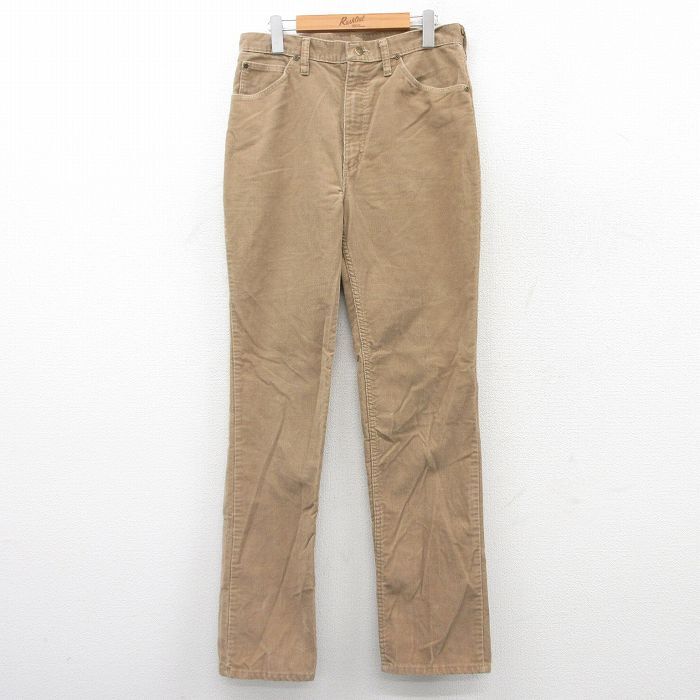 W32/古着 ラングラー コーデュロイ パンツ メンズ 90s 茶系 ブラウン 25sep18 中古 ボトムス ロング拍卖