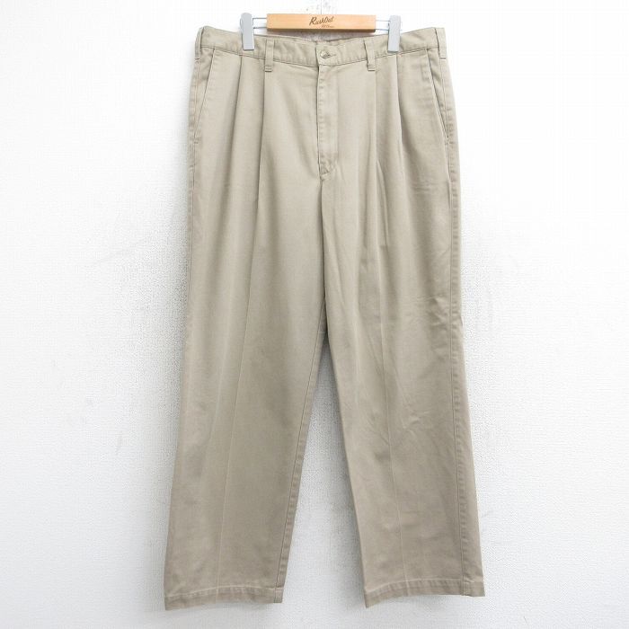 W36/古着 ドッカーズ ゴルフ パンツ メンズ コットン ベージュ カーキ 25sep12 中古 ボトムス ロング拍卖