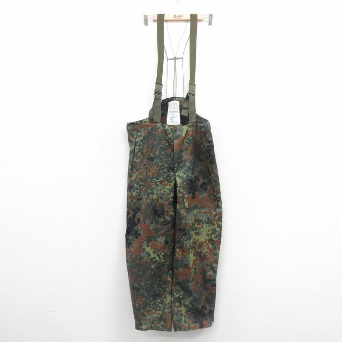 W40/古着 オーバーオール メンズ ミリタリー ドイツ軍 大きいサイズ 緑他 グリーン 迷彩 25sep20 中古 ボトムス拍卖