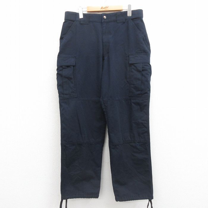 W34/古着 5.11タクティカル カーゴ パンツ メンズ リップストップ 濃紺 ネイビー 25sep25 中古 ボトムス ロング拍卖