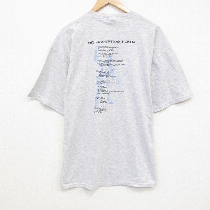 XL/古着 ジャージーズ 半袖 ビンテージ Tシャツ メンズ 00s 兵士 クルーネック 薄グレー 霜降り 25sep25 中古拍卖