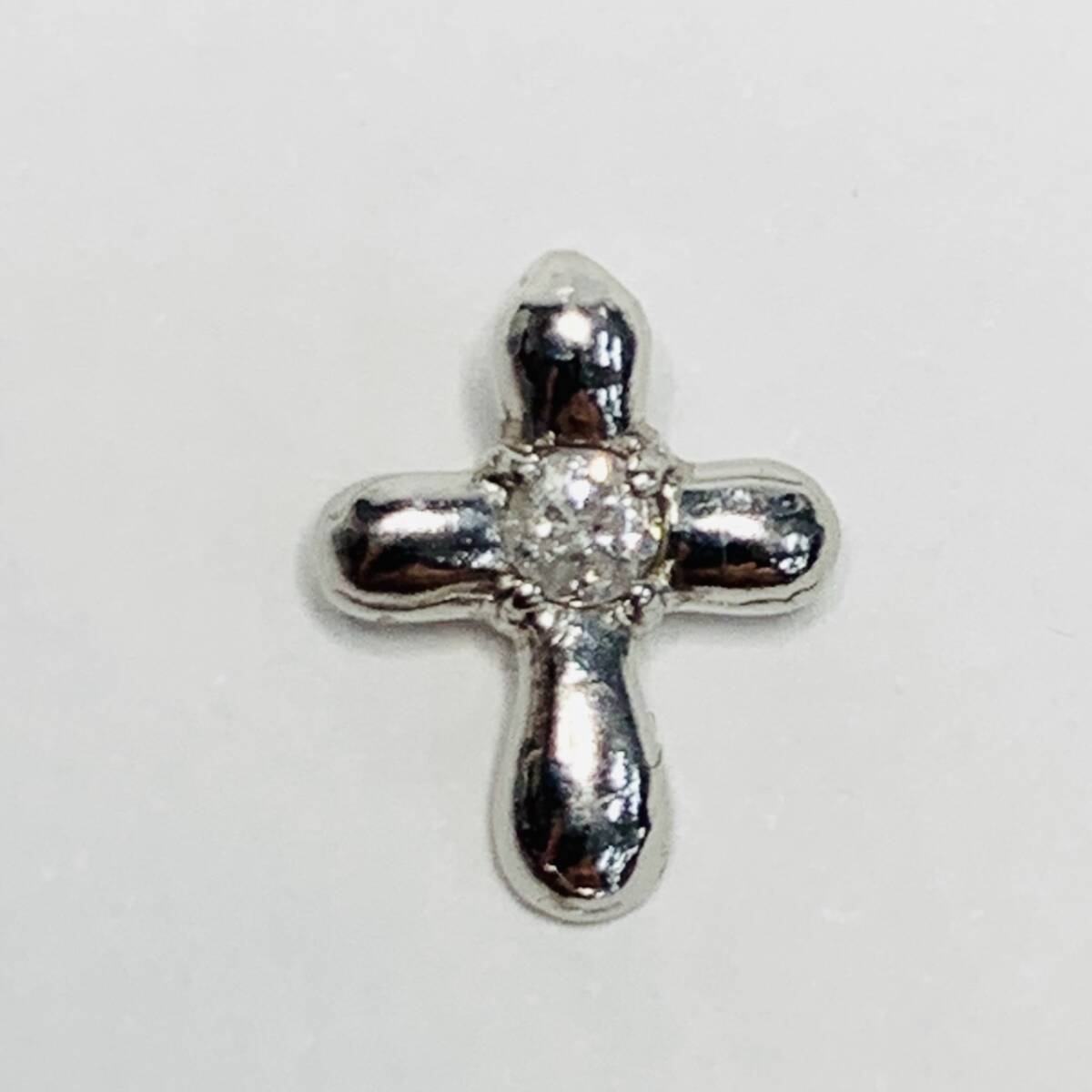 Pt900 クロス ネックレストップ 刻印0.05 総重量:0.45g アクセサリー拍卖
