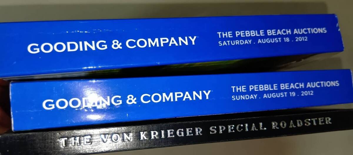 GOODING&COMPANY グッディング&カンパニー オークションカタログ Auction Catalog THE VON KRIEGER SPECIAL ROADSTER 3冊セット拍卖