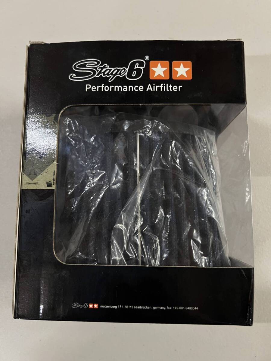 Stage6 ステージシックス レーシングフィルター 1回使用 中古 RACING AIRFILTER DRAGRACE 44MM+49MM CONNECTION BLUE S6-35058/BL拍卖