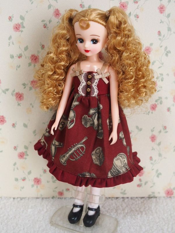 Doll Dressing*ハンドメイド リカちゃん/ブライスお洋服セット人形/アウトフィット/衣装/ワンピース/ドレス/靴下/ドール服/レトロ/ロリータ拍卖