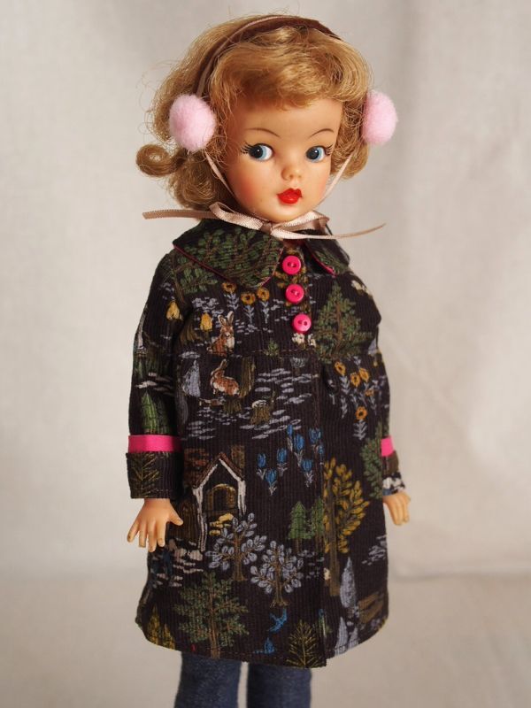 Doll Dressing♪ハンドメイド タミーちゃんサイズお洋服セット人形アウトフィット/衣装/ドレス/アウター/コート/ドール服/レトロ/小物/冬服拍卖