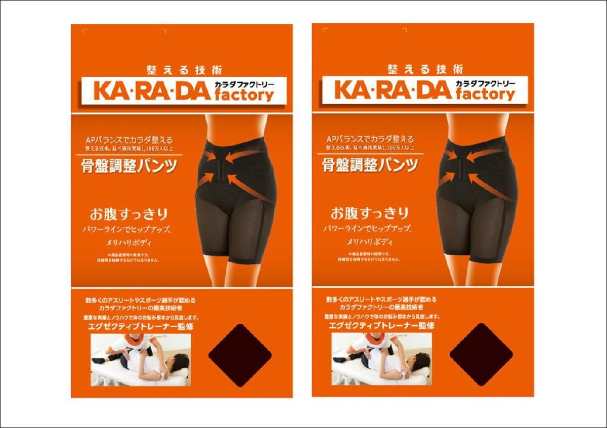 【定価4950円×2枚セット】ナイガイ×KARADAファクトリー レディース 骨盤調整パンツ (Lサイズ) ベージュ 新品拍卖