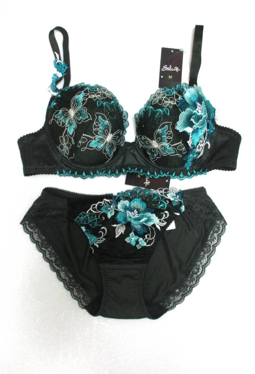 希少 ワコール サルート ブラ&ショーツ E70 M 水瓶座 アクエリアス 42G 新品タグ付 711★拍卖