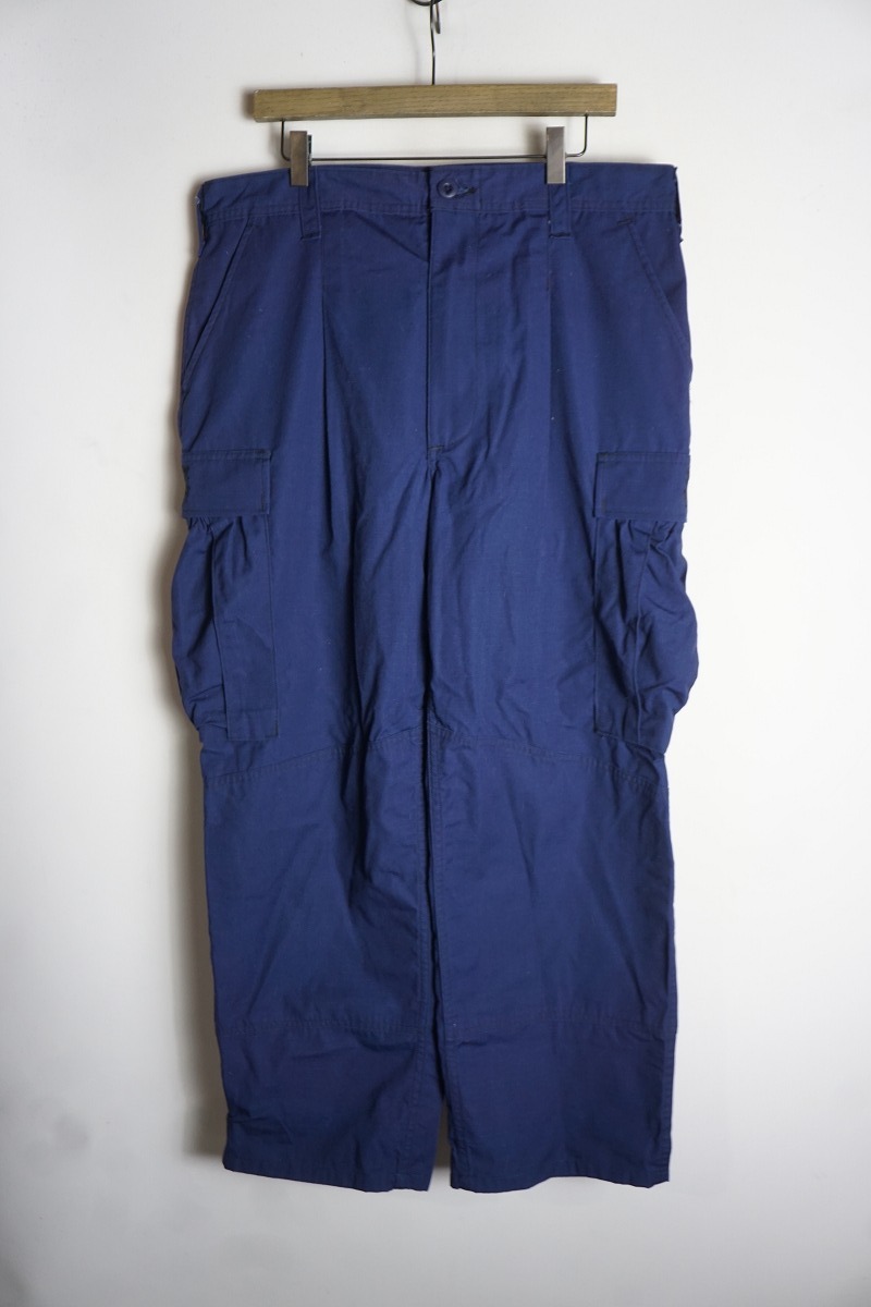 US.ARMY. USCG 米軍実物 沿岸警備隊 COAST GUARD オペレーション カーゴパンツ ビンテージ NVY/HSCG23-11-D-PUD603 紺 M 908P★4拍卖