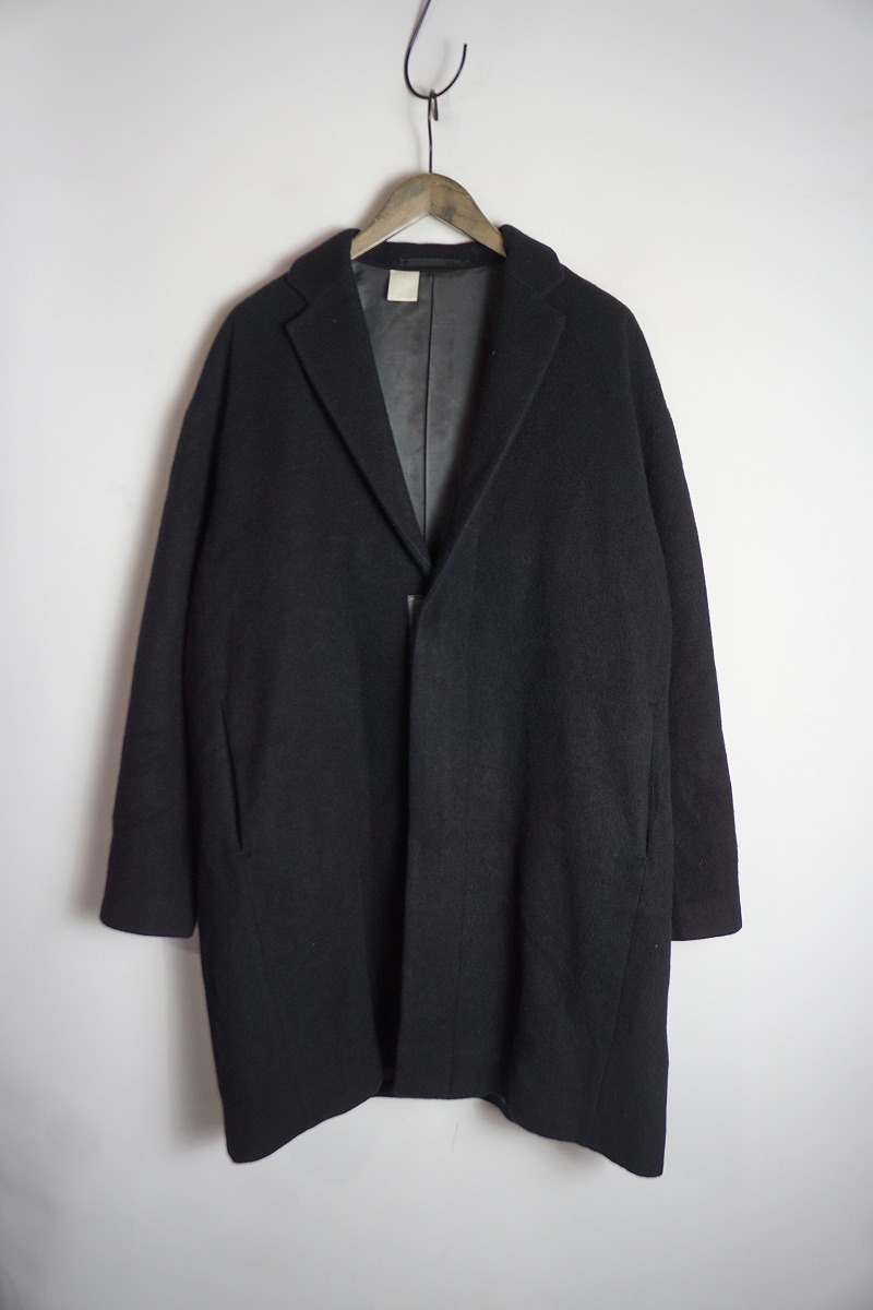 正規 N.HOOLYWOOD エヌハリウッド チェスター コート アウター ジャケット ジッパー 162-C005 黒 サイズ 38 本物 327O拍卖