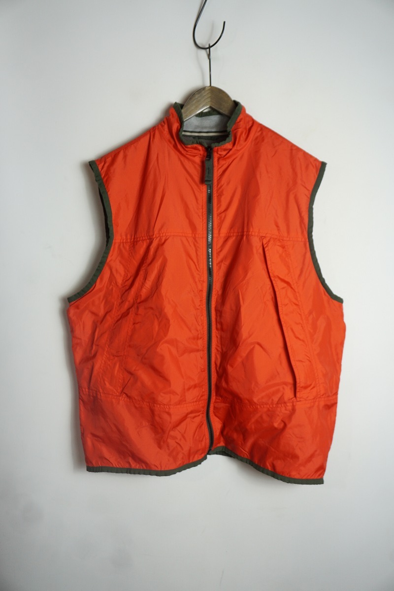正規 00S OLD GAP ギャップ ナイロン ベスト ノースリーブ ジッパー ビンテージ 776009-02 赤 L 本物 403P★4拍卖