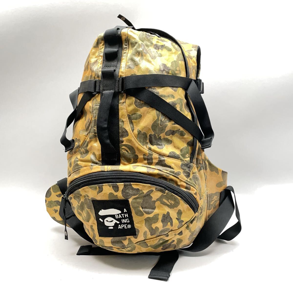 2000s A BATHING APE BAPE リュック バッグ 迷彩カモ柄 I13-60拍卖