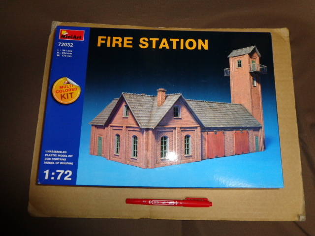 ミニアート1/72 ファイアーステーション(消防署) (情景プラモデル)№72032 定形外920円送付拍卖