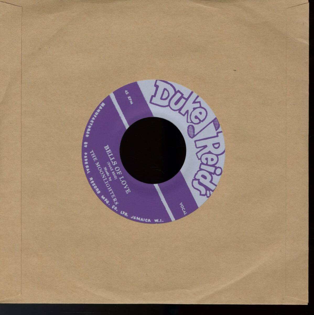 国内盤7インチ!Duke Reid And His Group-Ain't Nobody Here But Us Chickens / The Moonlighters - Bells Of Love【Duke Reid's t021】拍卖