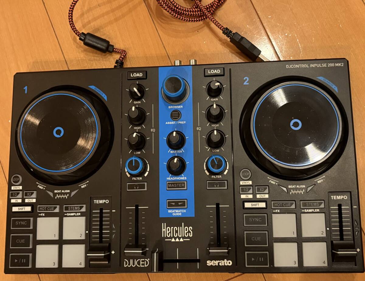 Hercules DJ Control Inpulse 200 MK2 Serato DJ lite & DJUCED 対応 新品同様 拍卖