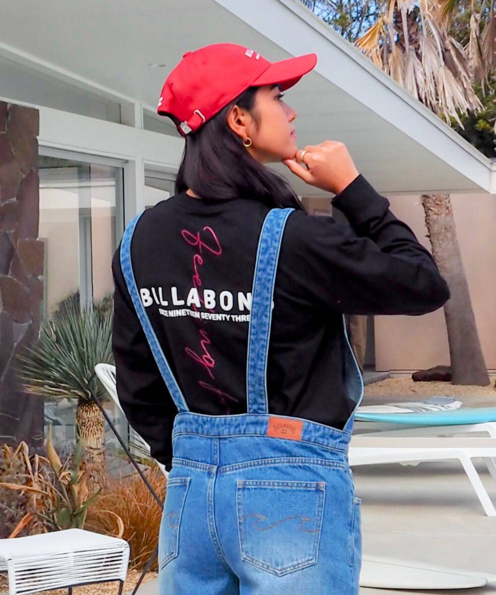 ★送料無料★2025秋冬 新品【BILLABONG/ビラボン】FEELIN FREE BOY FIT ロンT 【BOY FIT】 BLK レディースL BF014051拍卖