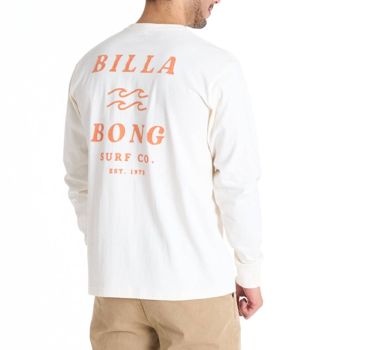 ★送料無料★2025秋冬 新品【BILLABONG/ビラボン】ONE TIME ロンT CRM メンズL BF012050拍卖