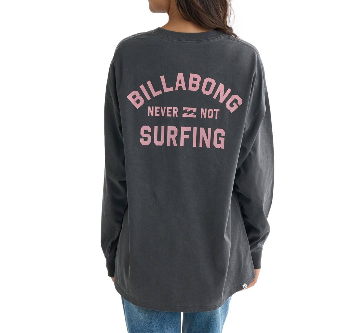 ★送料無料★2025秋冬 新品【BILLABONG/ビラボン】ARCH SURFING PIGMENT ロンT 【LOOSE FIT】 OFB レディースL BF014055拍卖