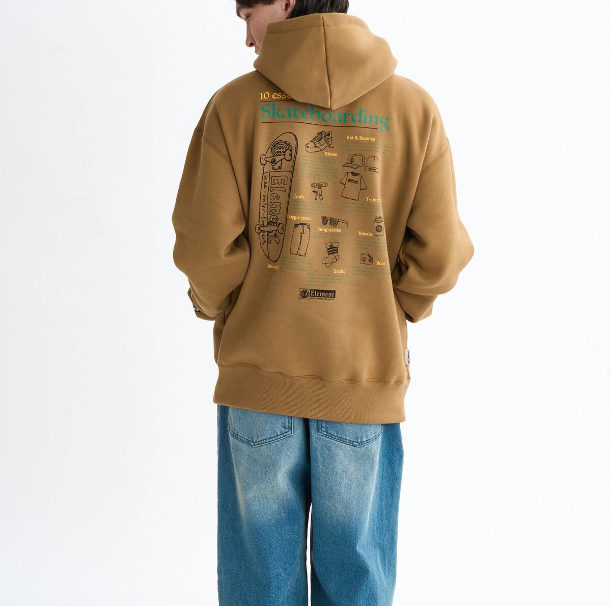 ★送料無料★2025秋冬 新品【ELEMENT/エレメント】ESSENTIAL HOOD パーカー BRW メンズM BF022003拍卖