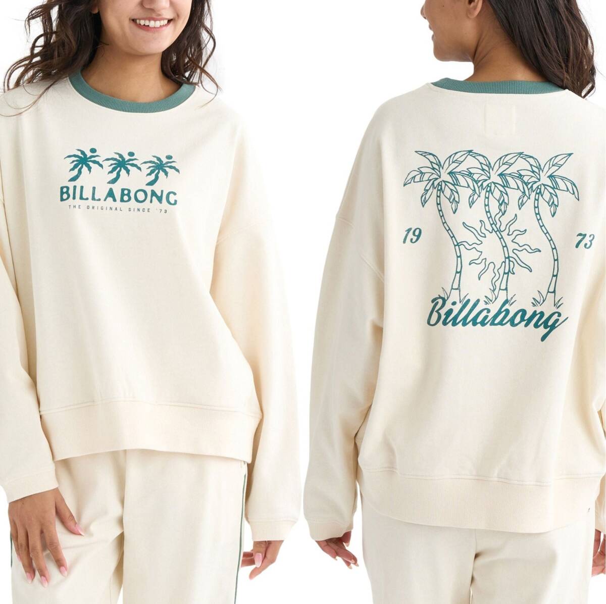 ★送料無料★2025秋冬 新品【BILLABONG/ビラボン】TRIPLE PALMS SWEAT C トレーナー 【LOOSE FIT】 WCP レディースL BF014010拍卖