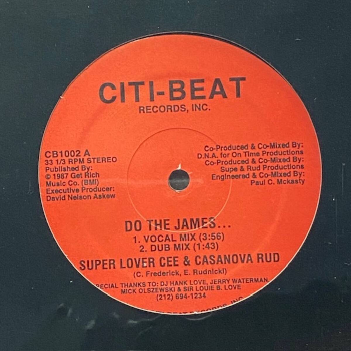 ★Super Lover Cee & Casanova Rud - Do The James...(★盤面極上品!)拍卖