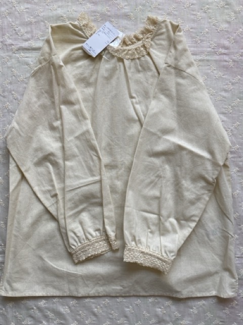 SM2『リネン混レース付ブラウス』キナリ 新品タグ付き Samansa Mos2 サマンサモスモス拍卖