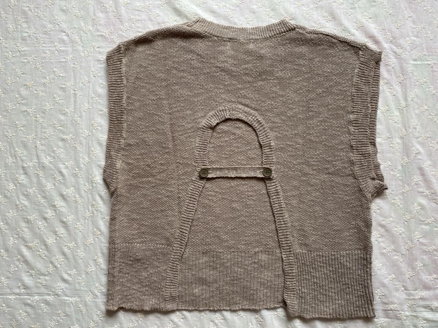 SM2『後ろ開き鹿の子編みベスト』モカ 新品タグ付き Samansa Mos2 サマンサモスモス ニットベスト拍卖