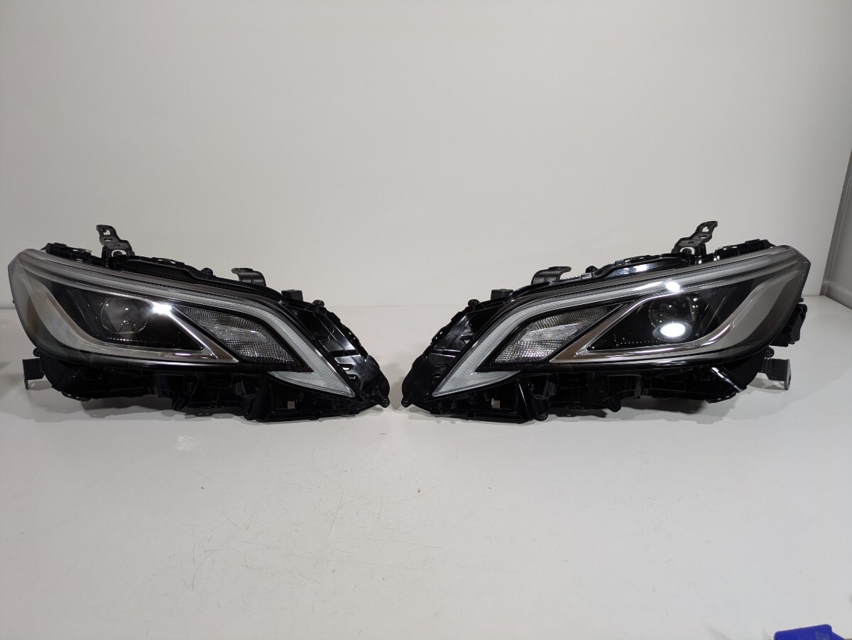 トヨタ純正 ARS220/GWS224/AZSH20 クラウン LED ヘッドライト 左右セット KOITO30-450/81145-30K50/81185-30K50 刻印J 棚番LH-1566/LH-1567拍卖