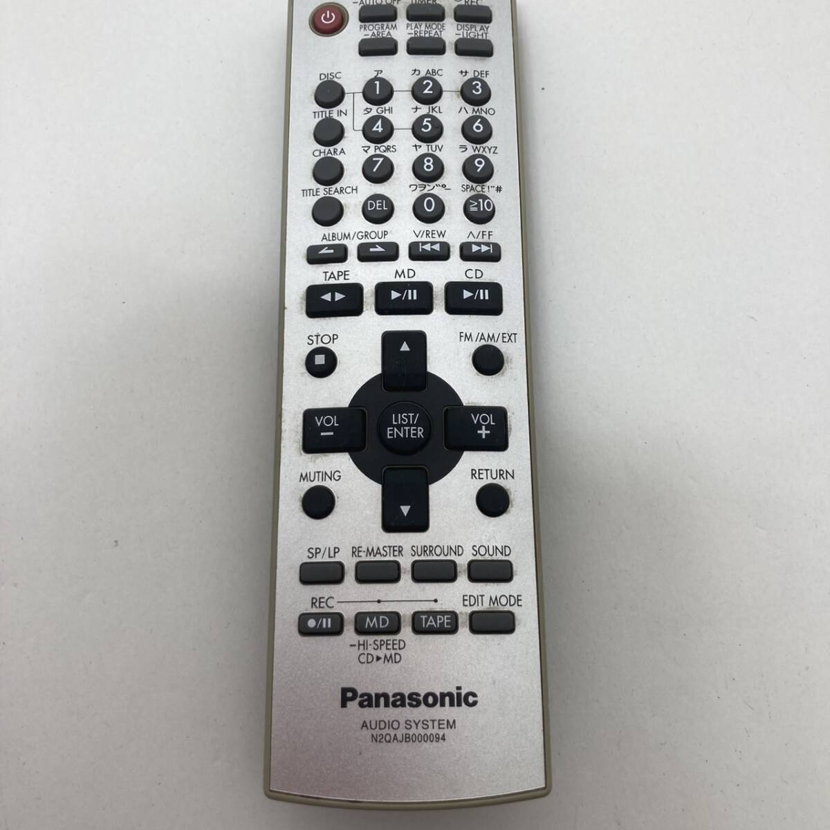 【パナソニック 純正 リモコン 20X17】動作保証 即日発送 N2QAJB000094 SC-PM700MD用リモコン CD/MD/TAPE コンポ用拍卖