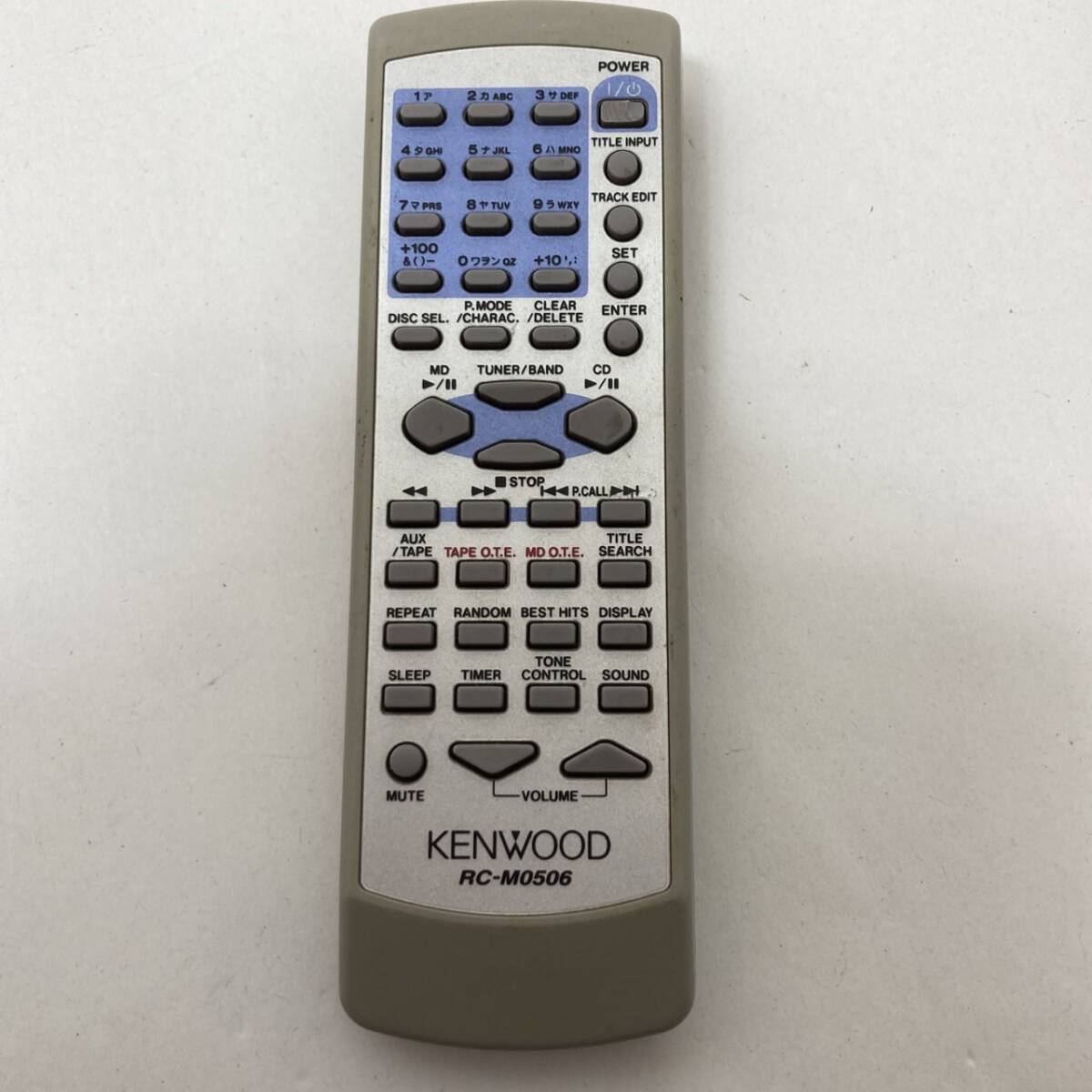 【ケンウッド 純正 リモコン/ 21J09】動作保証 即日発送 RC-M0506 KENWOOD オーディオ用拍卖