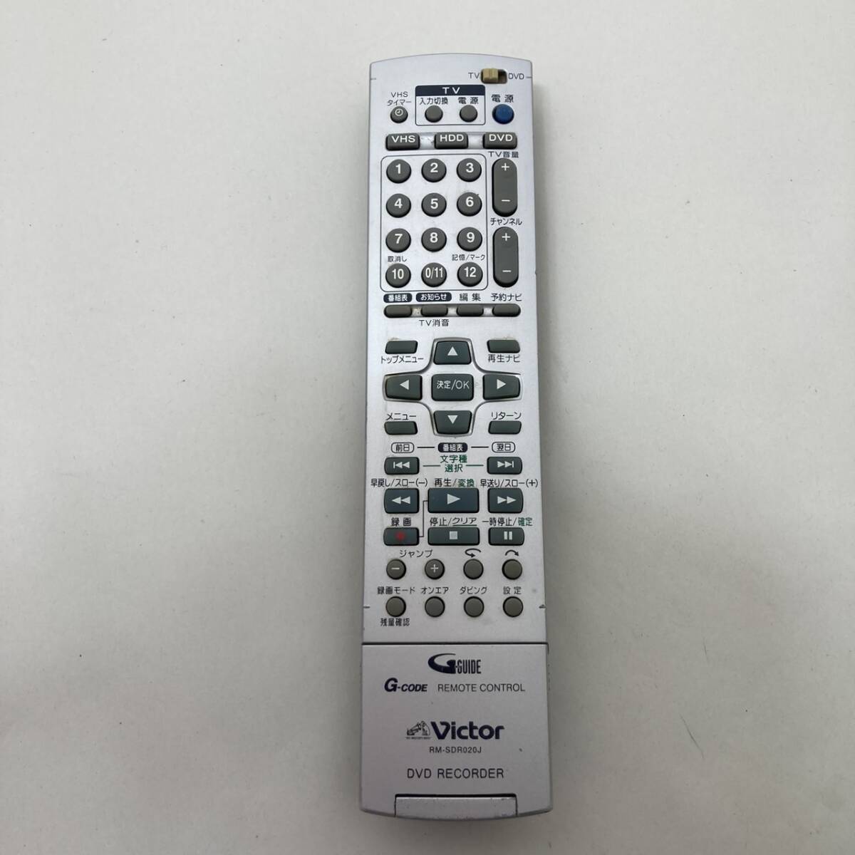 【ビクター 純正 リモコン 21G15】動作保証 即日発送 RM-SDR020J DVDレコーダー DR-MX50 DR-MX10 DR-MX5 DR-MX3 DR-MX1用 電池フタ欠品拍卖