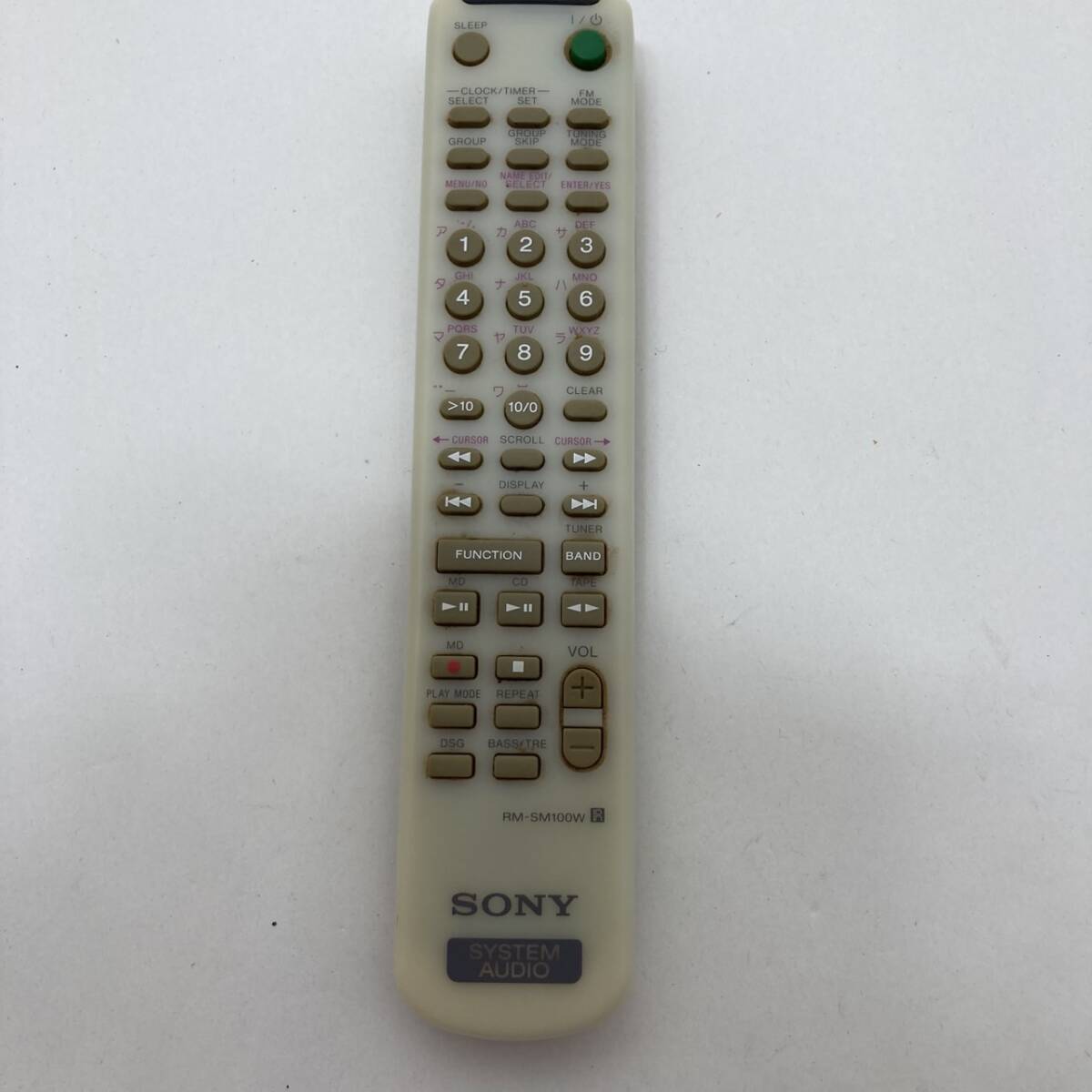 【ソニー 純正 リモコン 21G23】動作保証 即日発送 RM-SM100W オーディオリモコン CMT-M100 CMT-M333NT 電池フタ欠品拍卖