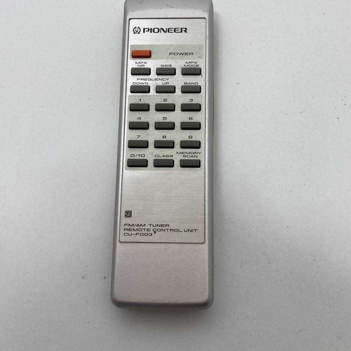 【パイオニア 純正 リモコン 22D17】動作保証 即日発送 CU-F003 AM/FMチューナー F-777用 電池フタ欠品拍卖