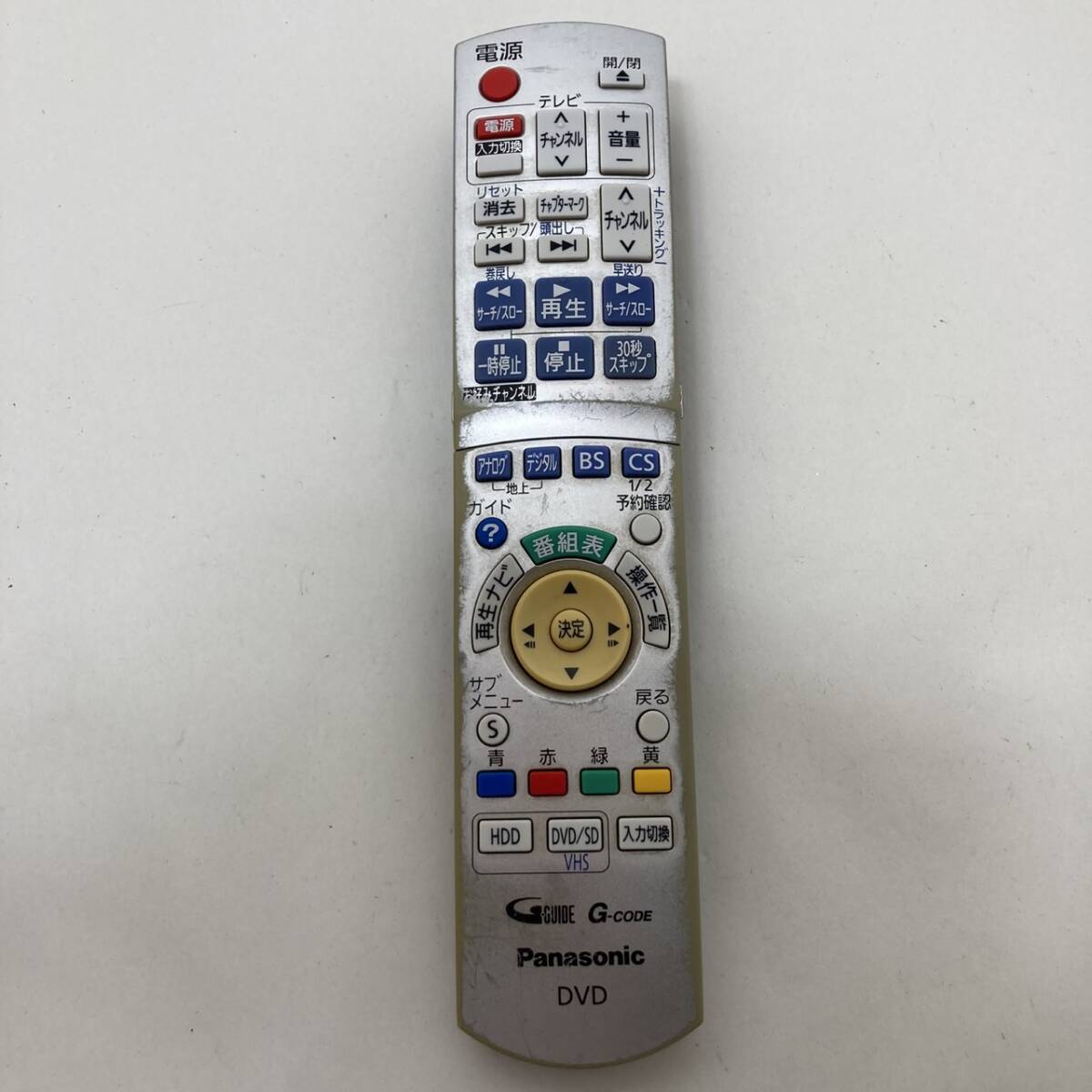 【パナソニック 純正 リモコン 21Y05】動作保証 即日発送 N2QAYB000187 HDD搭載VHS一体型ハイビジョンDVDレコーダーリモコン拍卖