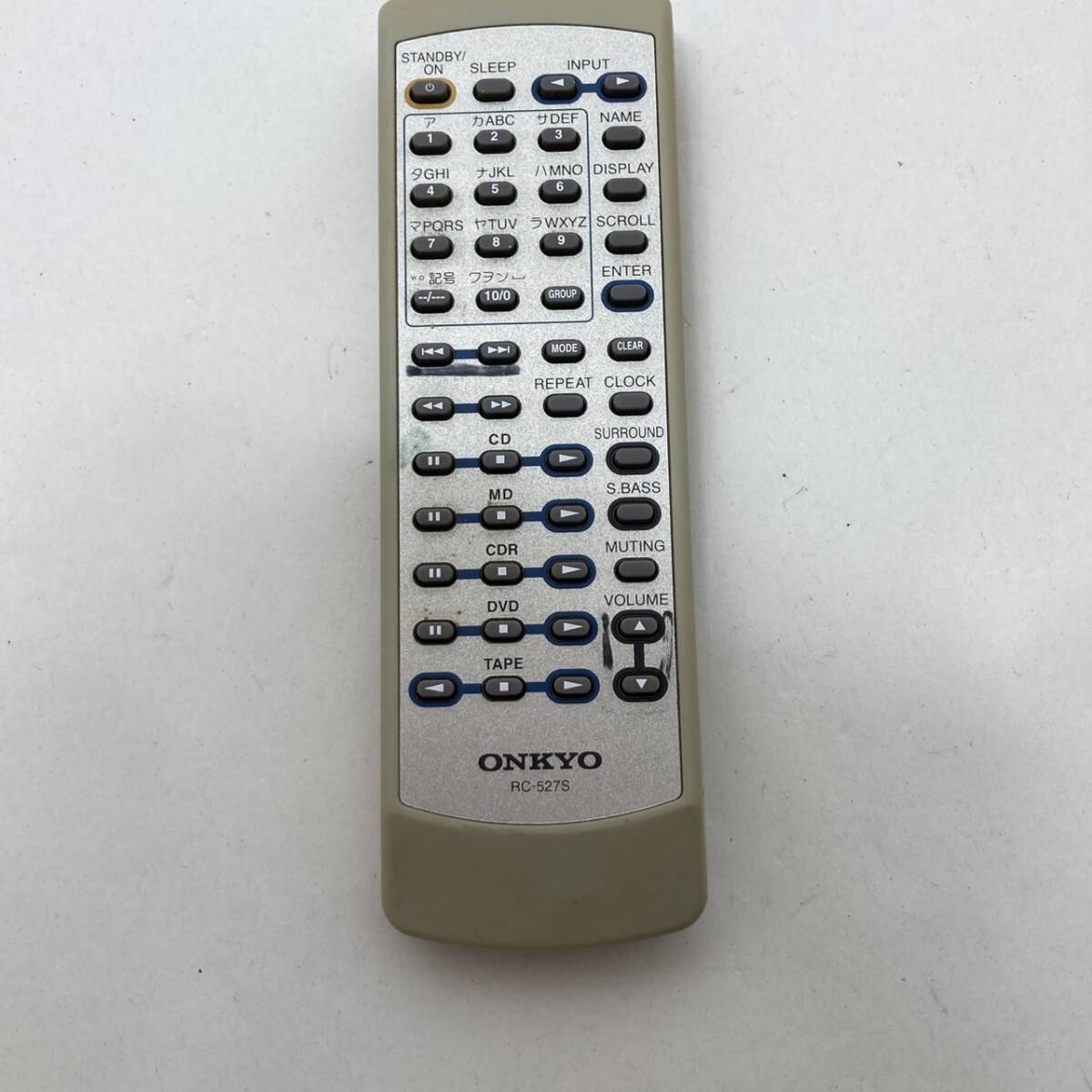【オンキョー 純正 リモコン 21Y18】動作保証 即日発送 RC-527S ONKYO オーディオリモコン拍卖