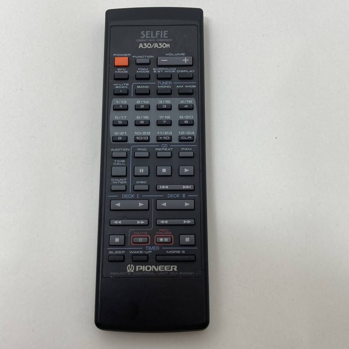 【パイオニア 純正 リモコン 22F02】動作保証 即日発送 CU-SX061 A30/A30m セルフィー ミニコンポ拍卖