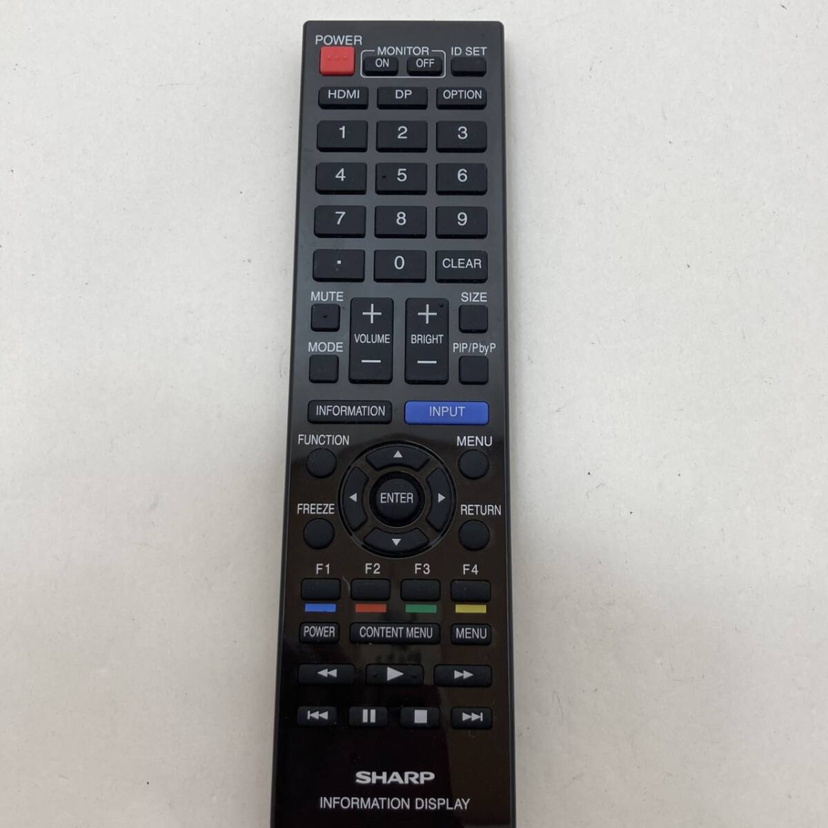 【シャープ 純正 リモコン 22B18】動作保証 即日発送 インフォメーションディスプレイリモコン RRMCG1019MPPZ拍卖