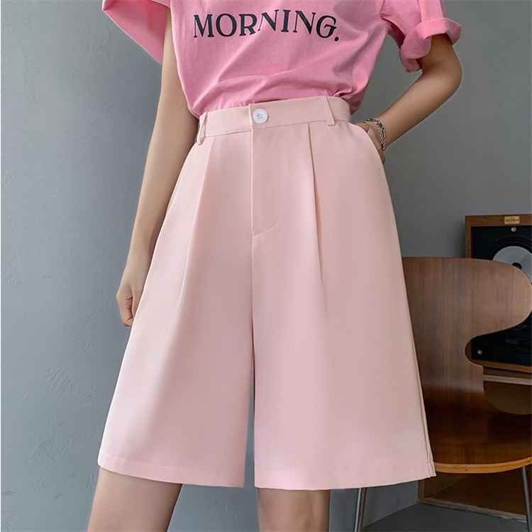 ショートパンツ ワイドパンツ ストレート スリム ミドルパンツ M ベージュ拍卖