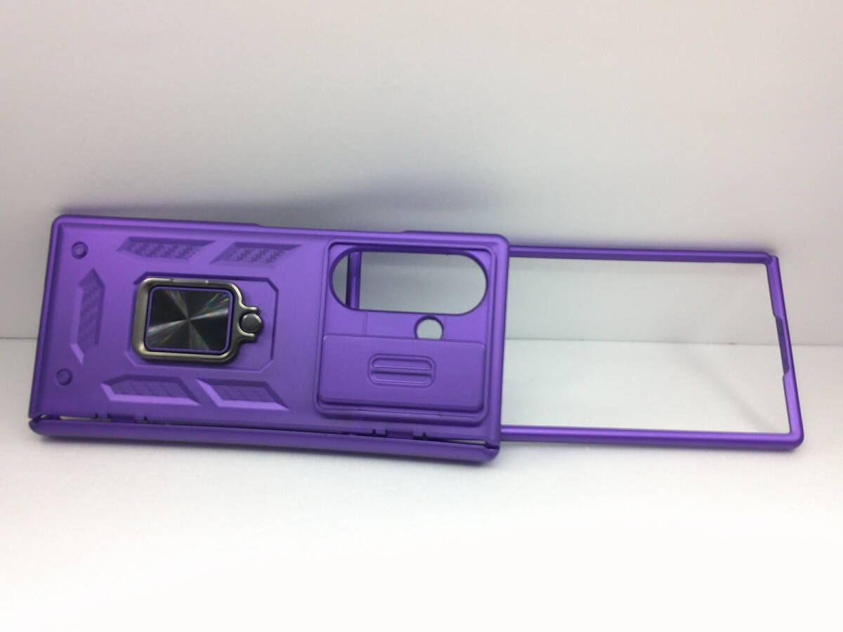 ☆Galaxy Z Fold7 ケース耐衝撃カバー折りたたみ型一体型リング付き マグネット式車載ホルダー対応 中古拍卖