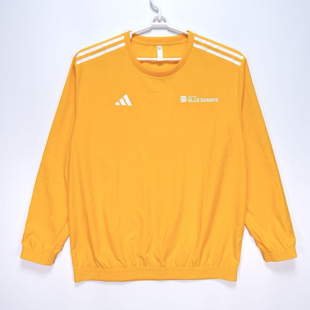 【送料無料】清水建設江東ブルーシャークス/ウィンドロングピステシャツ/adidas/アディダス/品番:IT2319/リーグワン/ラグビー/2XLサイズ拍卖