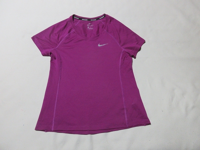W-941★ナイキ・DRI-FIT♪831531/パープル/ランニング/半袖シャツ(L)★拍卖