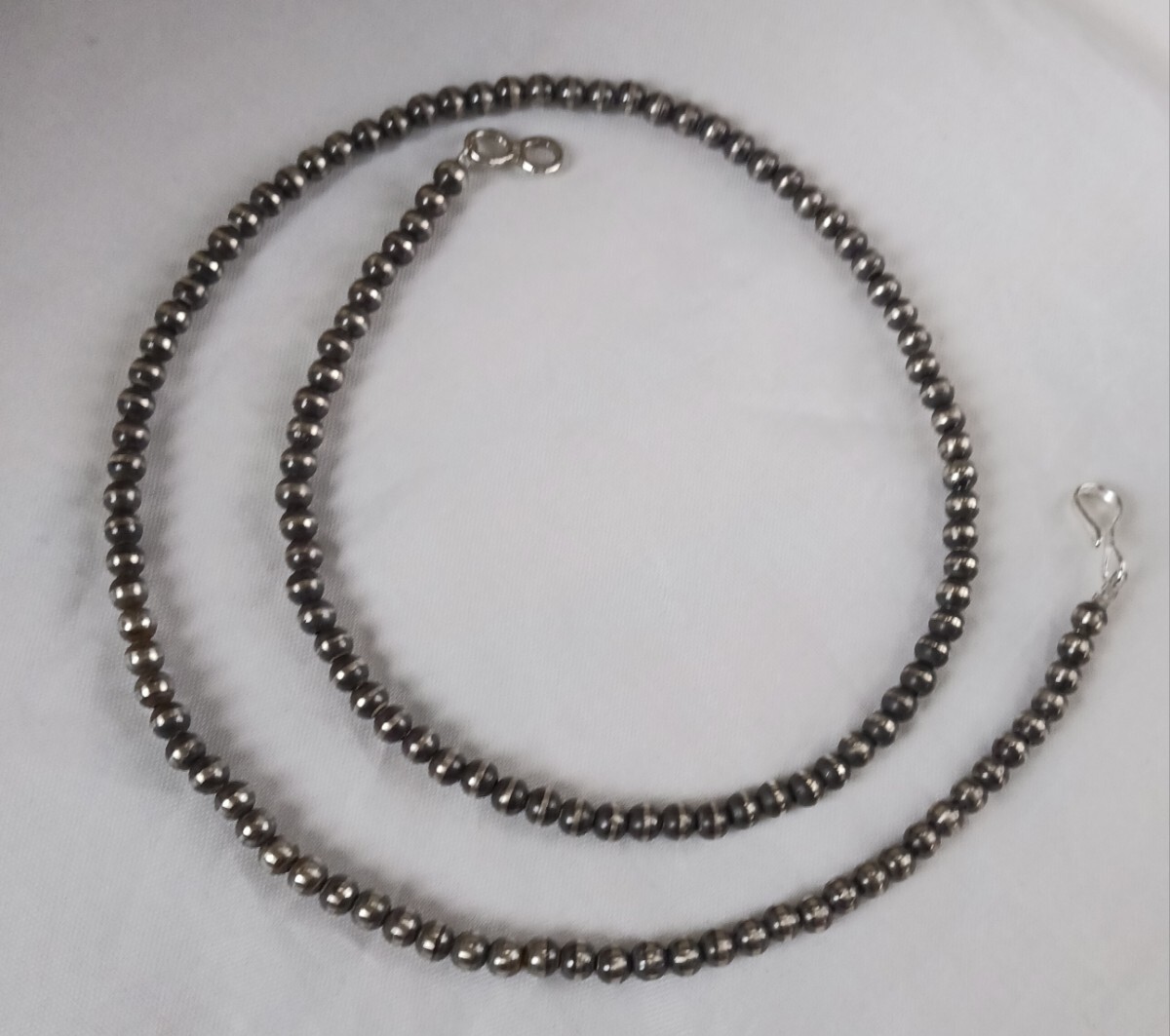 ナバホパール ネックレス シルバー925拍卖