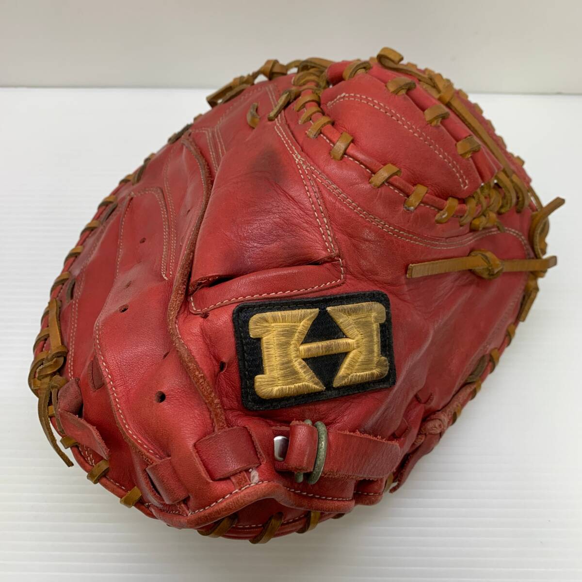 ハイゴールド HI-GOLD スペシャルオーダー 軟式 大人 一般 キャッチャーミット 捕手 グローブ グラブ 右投げ NO-884R 中古品 野球 6183拍卖