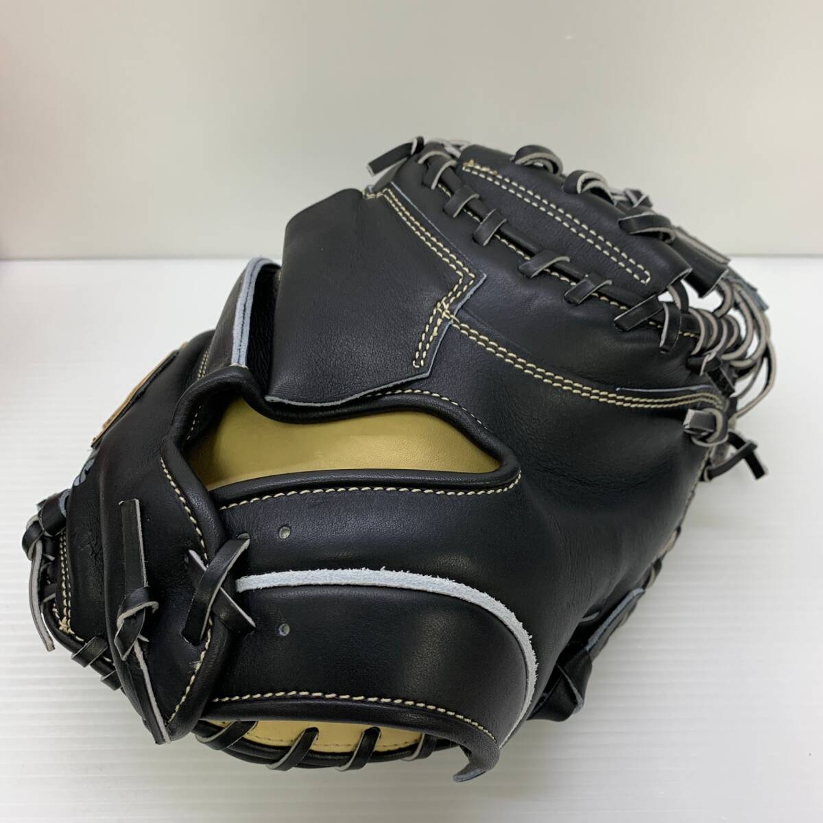ゼット ZETT プロステイタス 軟式 大人 一般 キャッチャーミット 捕手 グローブ グラブ 右投げ BRCB962S 中古品 グローブ袋付き 野球 6206拍卖