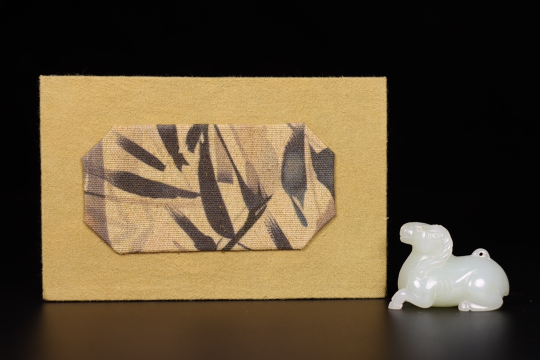 唐物 清 玉彫 和田玉羊 包漿厚重 置物 極細工 中国古玩 骨董品 古美味 D69拍卖