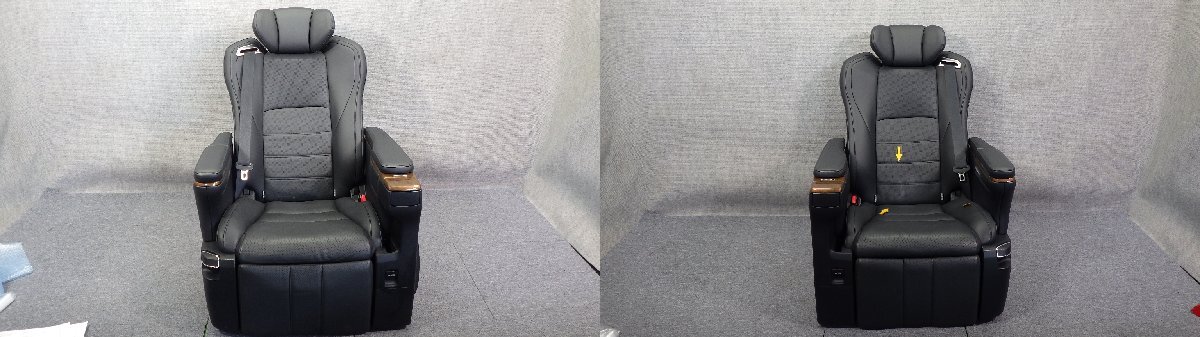 114 トヨタ アルファード GGH30W AGH30W 30系 Executive Lounge 純正 2列目 シート 左右 セット シートレール ヘッドレスト 革製拍卖