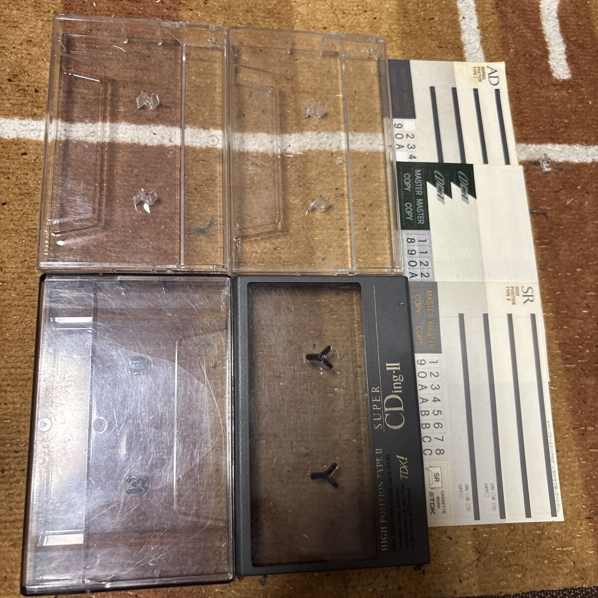 カセットテープ 空ケース 4個セット 拍卖