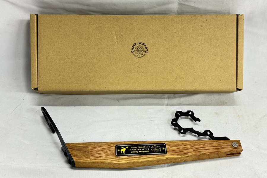 【送料無料】東京)◇CAMPOOPARTS キャンプオーパーツ ランタンハンガーロイド ウッド gravity-equipmentコラボ拍卖