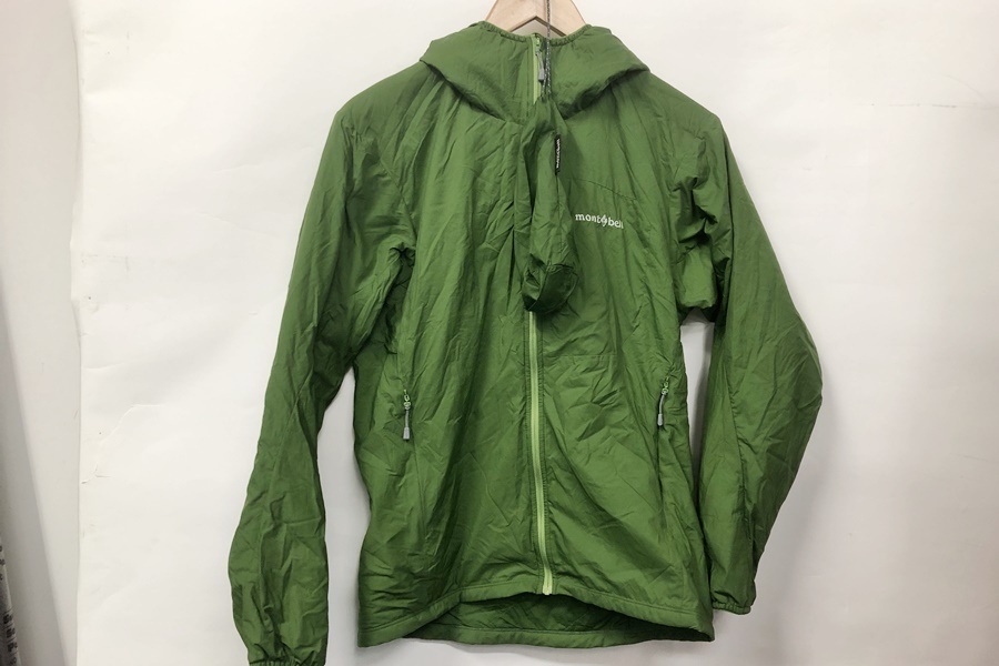 【送料無料】東京)◇mont-bell モンベル EXライト サーマラップ パーカ グリーン 1101686 Sサイズ拍卖