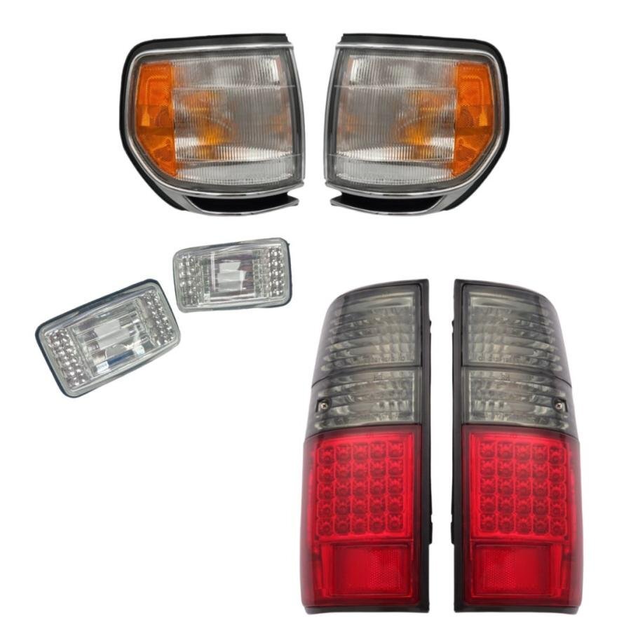 TOYOTA トヨタ ランクル ランドクルーザー 80系 全年式 3点 コーナーランプ サイドマーカー テールランプ 312-1554L/R-AS 212-1955P3B-VSR拍卖